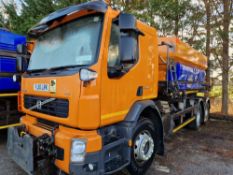 2010 (reg FJ10 LRK) Volvo FE 340 with Schmidt Stratos pre-wet gritter mount.