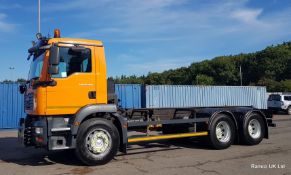 2008 (reg WX08 MVL) MAN TGM 26.330 6x4 chassis cab truck.