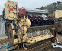 The Wartsila 200 Series V12 Diesel engine S/N 124028 - see description for engineers report