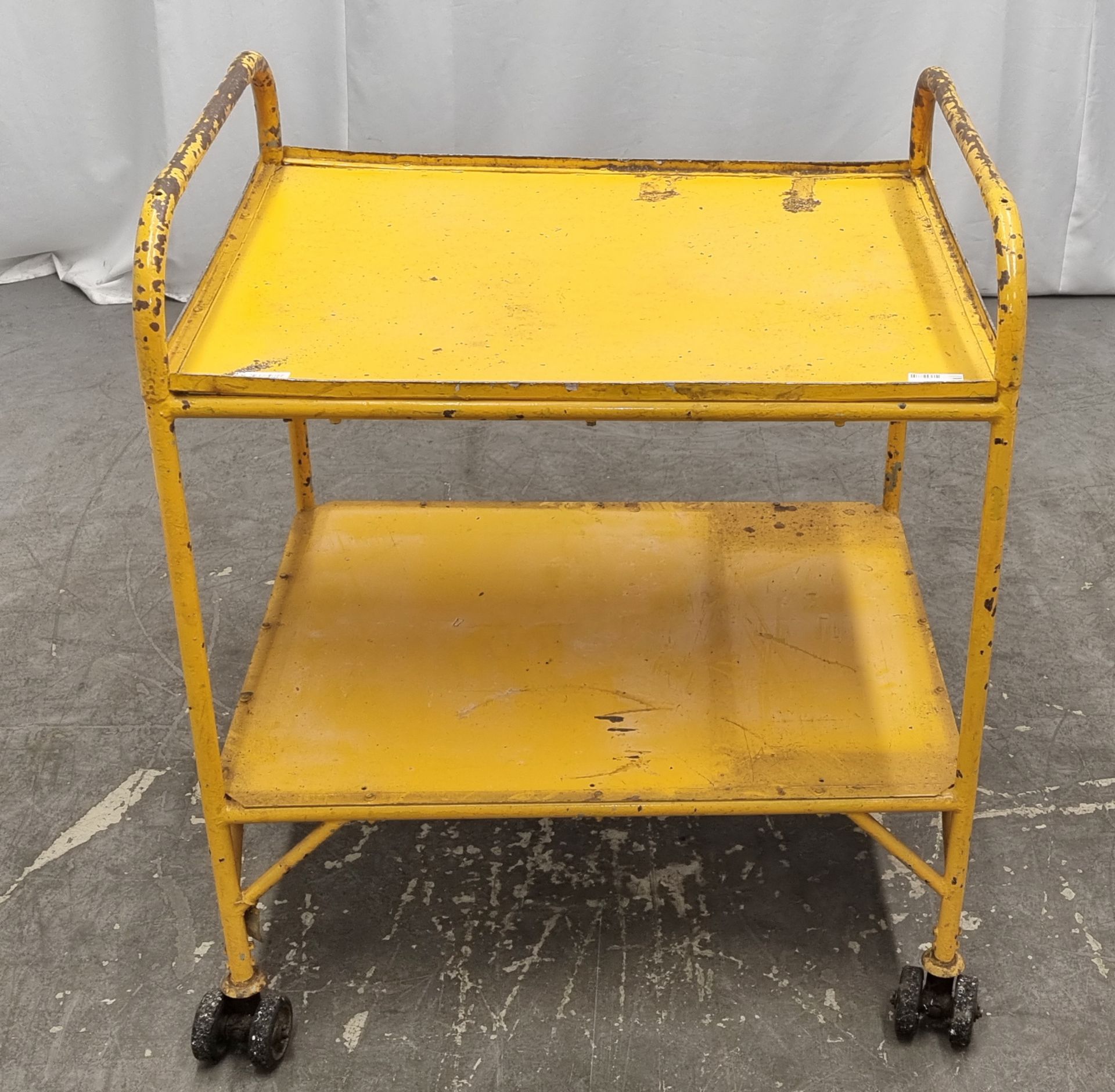 2 tier metal trolley