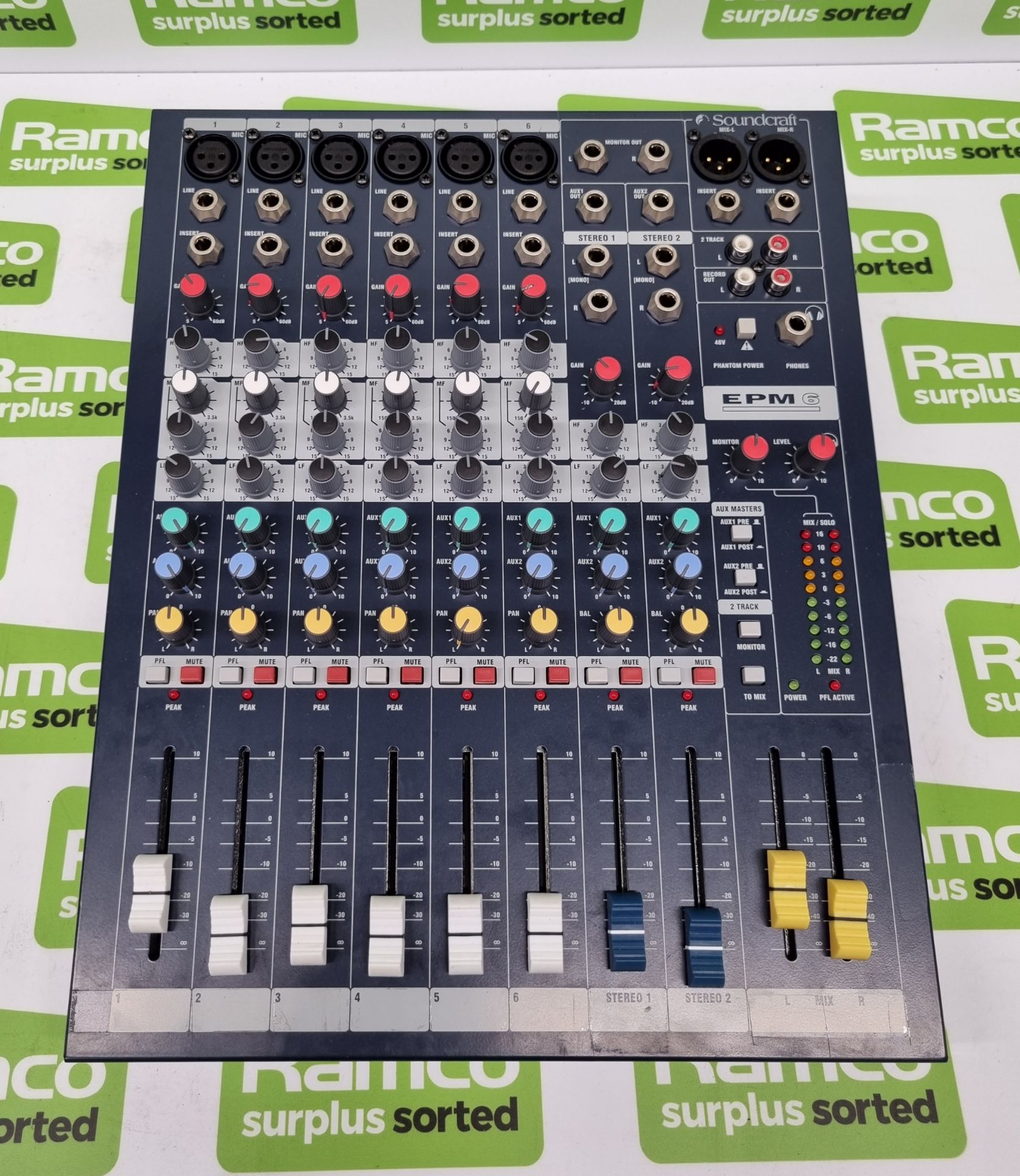 Soundcraft by Harman EPM6 sound mixing desk - Image 3 of 9