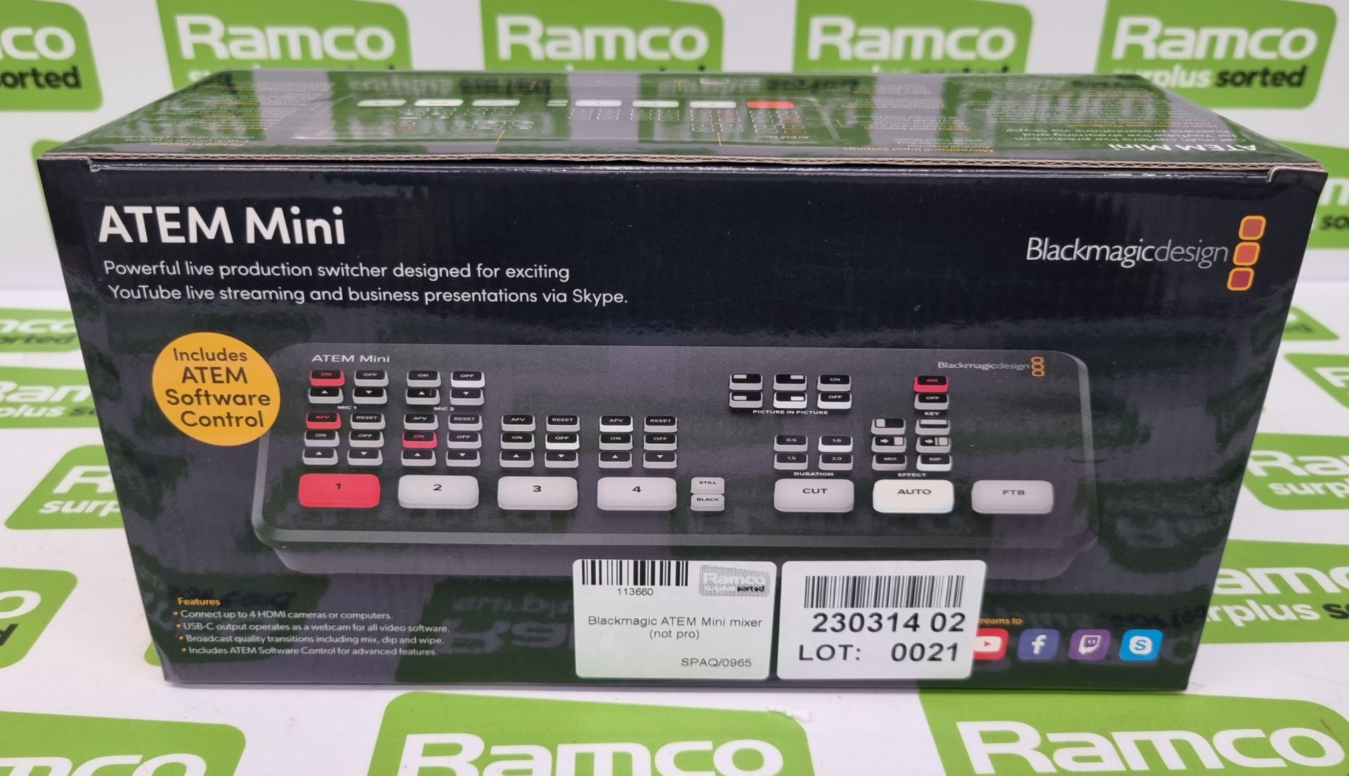 Blackmagic ATEM Mini mixer (not pro)