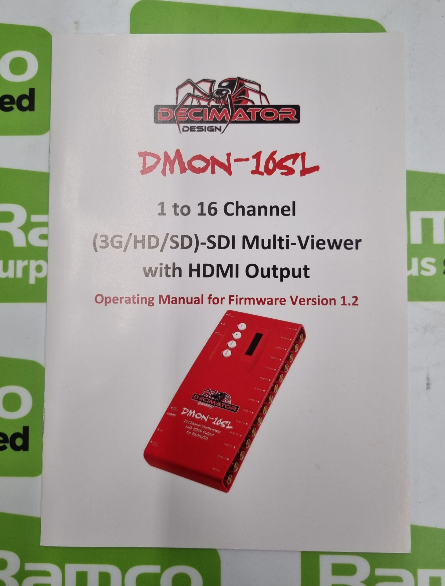 Decimator DMON-16SL - 16 way 4x4 SDI multi-viewer - Image 10 of 10