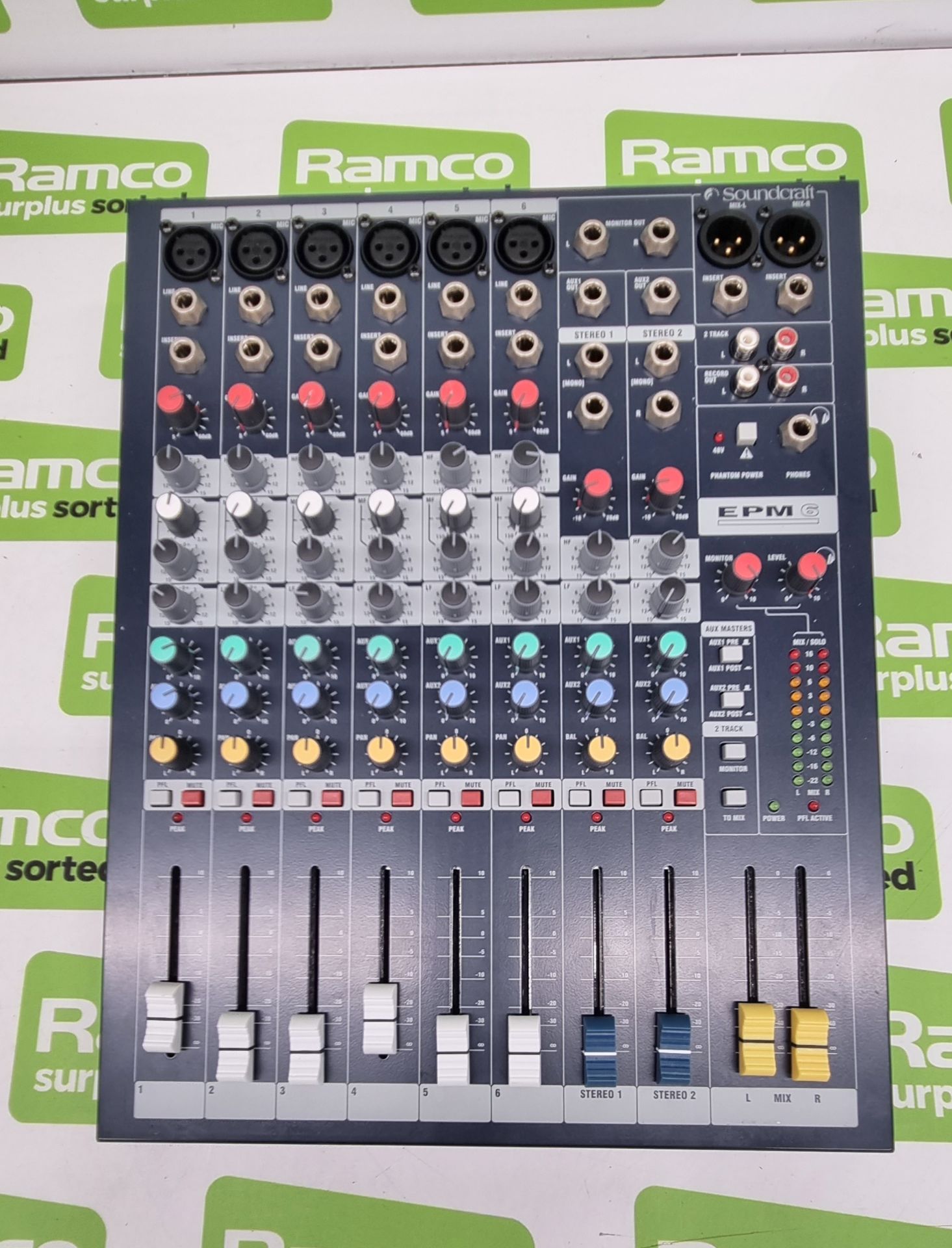 Soundcraft by Harman EPM6 sound mixing desk - Image 3 of 6