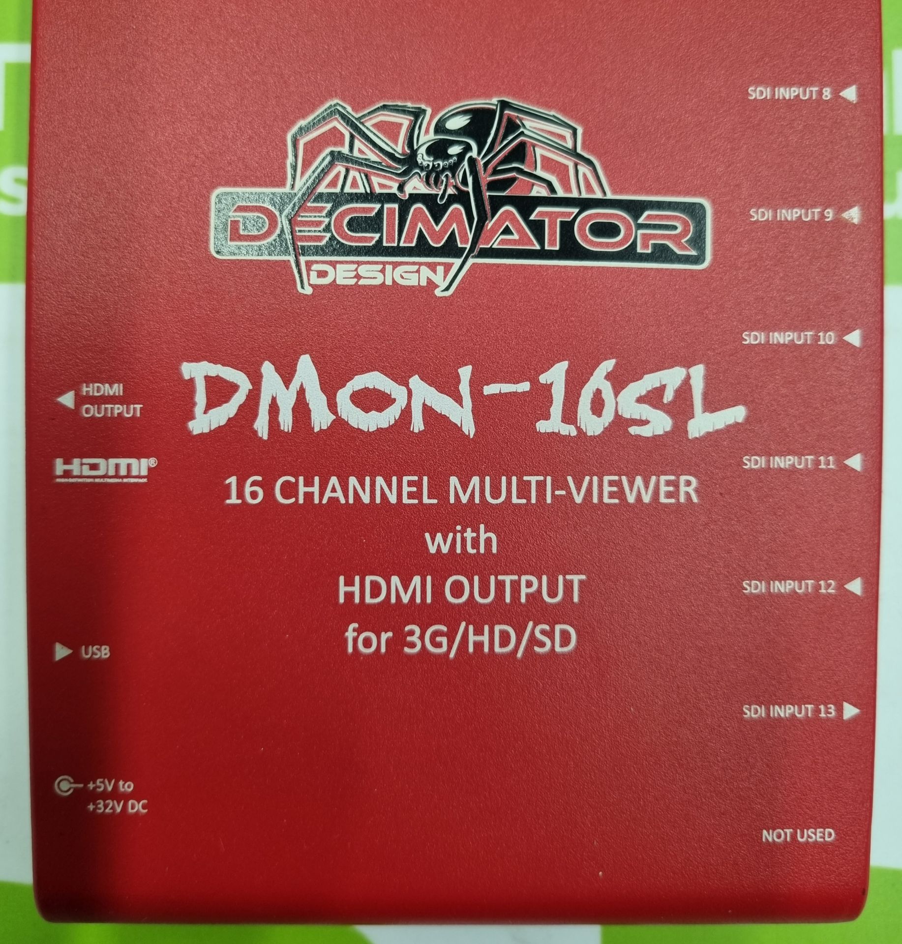 Decimator DMON-16SL - 16 way 4x4 SDI multi-viewer - Image 7 of 10