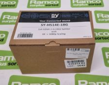 SY-HS14E-18G 1x4 HDMI 2.0 (18G) splitter