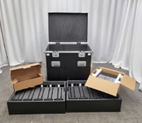 30x Sennheiser ADN D1 delegate microphone, 30-way storage flight case for delegate microphones