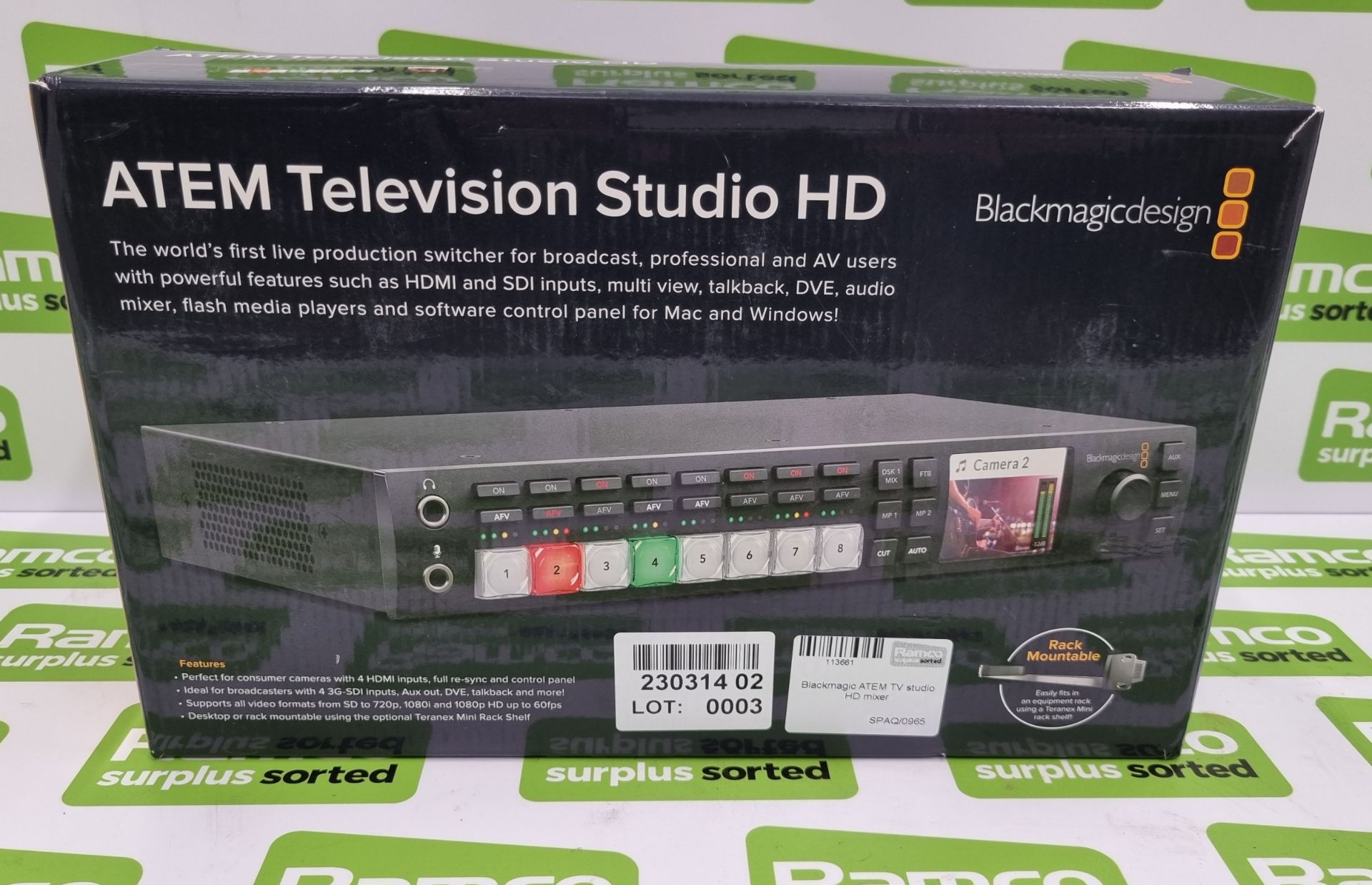 Blackmagic ATEM TV studio HD mixer