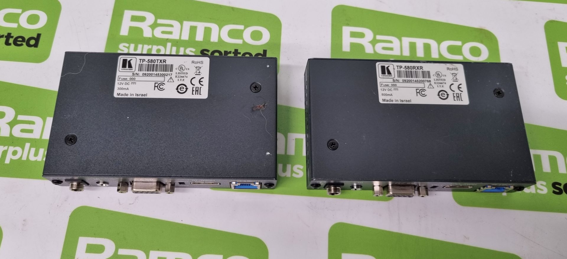 Kramer TP-580TXR/RXR HDBaseT twisted pair transmitter and receiver kit - Image 9 of 11
