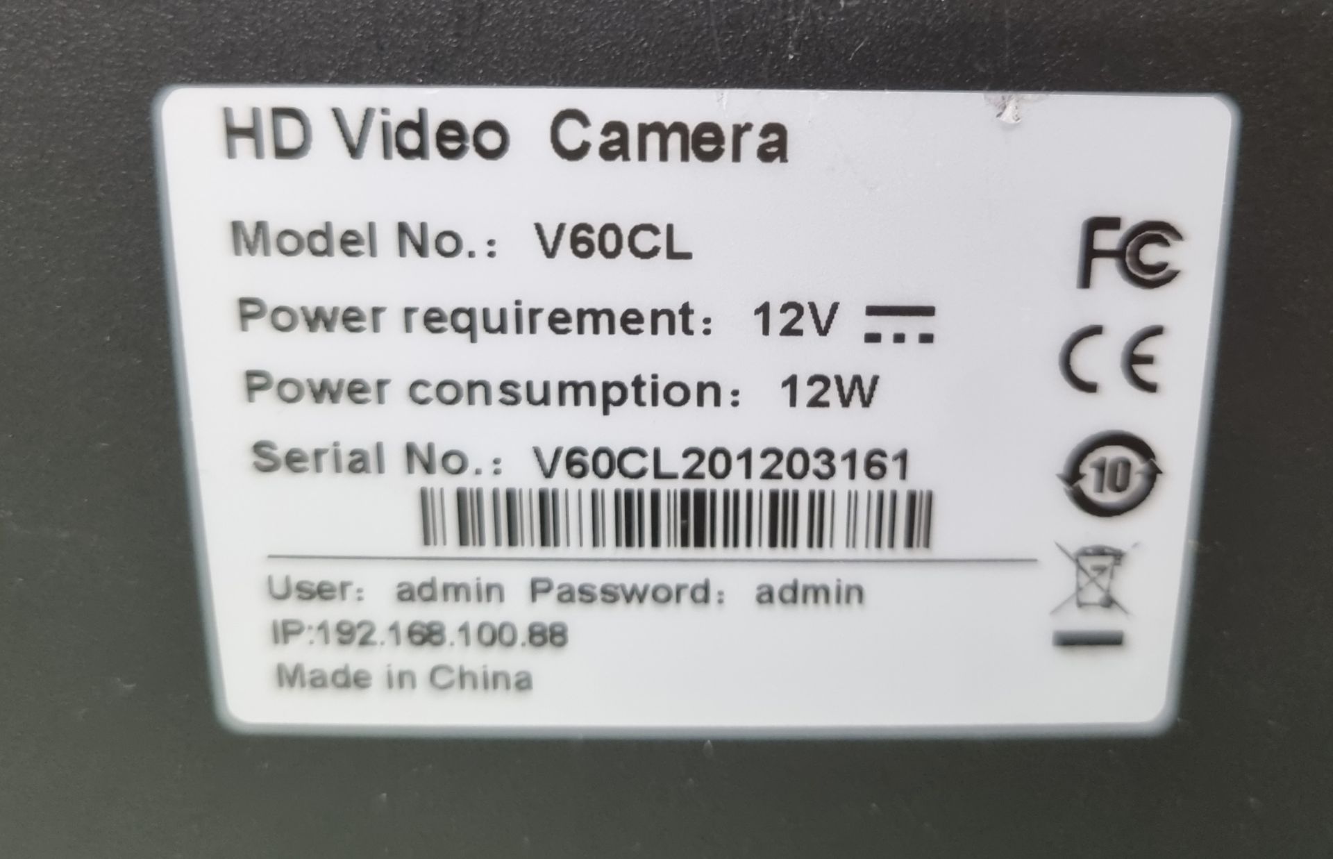Edis V60CL PTZ conference camera - Image 6 of 8