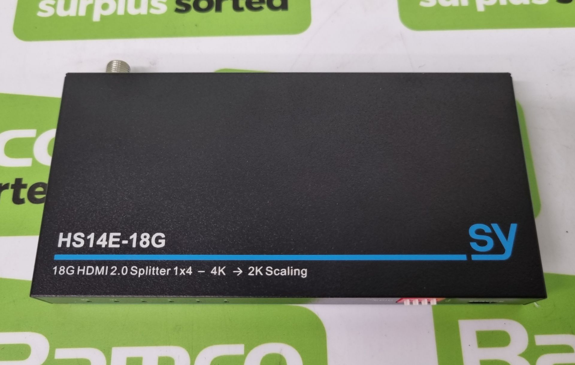 SY-HS14E-18G 1x4 HDMI 2.0 (18G) splitter - Image 4 of 8