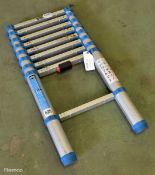 Mac Allister 8 tread telescopic ladder - extension up to 2.6m