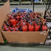 51 x CO2 fire extinguishers - beyond expiration date, will need checking and retesting