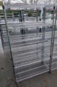 5 tier metal shelving unit - dimensions: 100 x 50 x 180cm