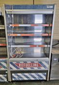 Williams C100-SCS display fridge with roller shutter front - 960mm W