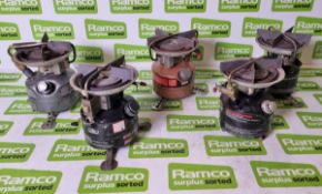 5x Coleman mini dual fuel stoves - see pictures for models