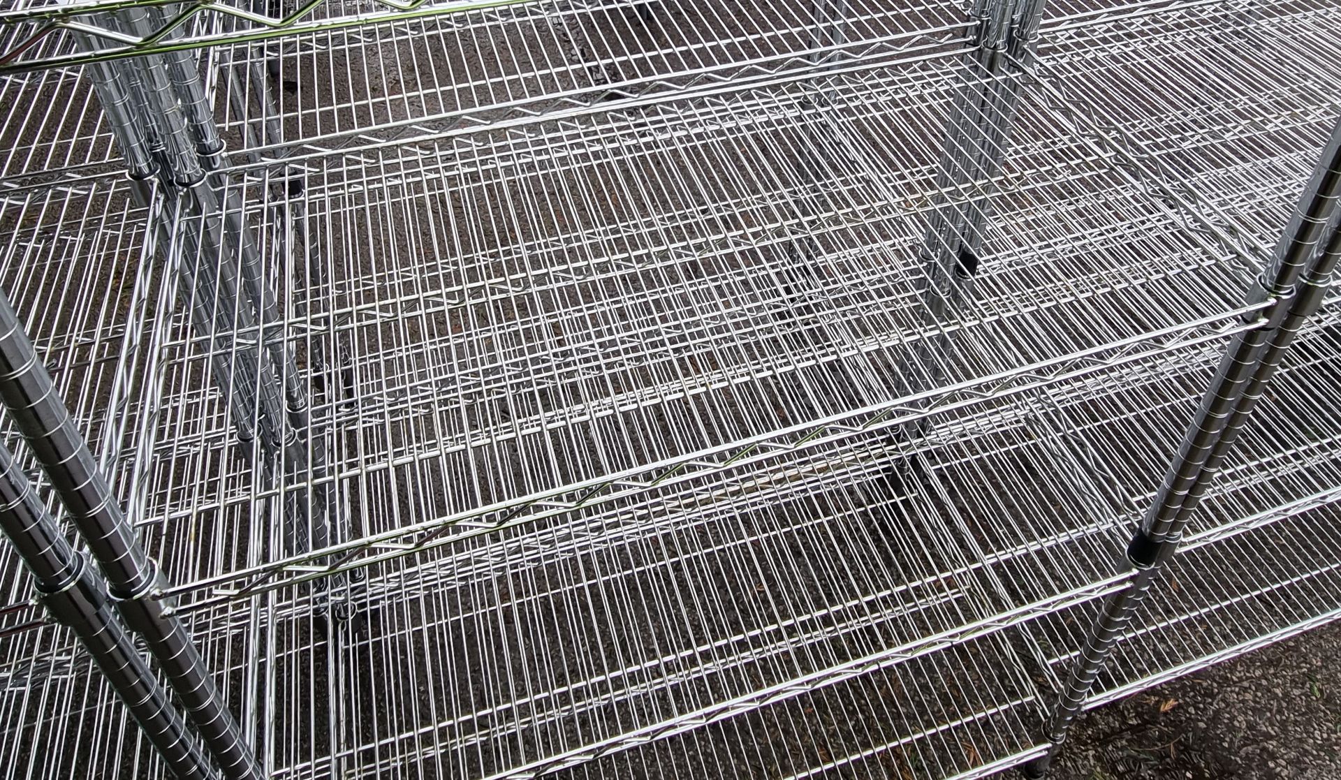 5 tier metal shelving unit - dimensions: 100 x 50 x 180cm - Image 2 of 2