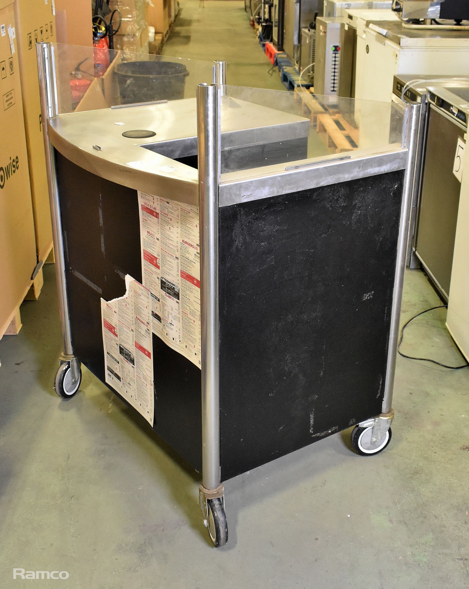 Mobile counter for food service - L900 x D715 x H1140mm - Image 2 of 5