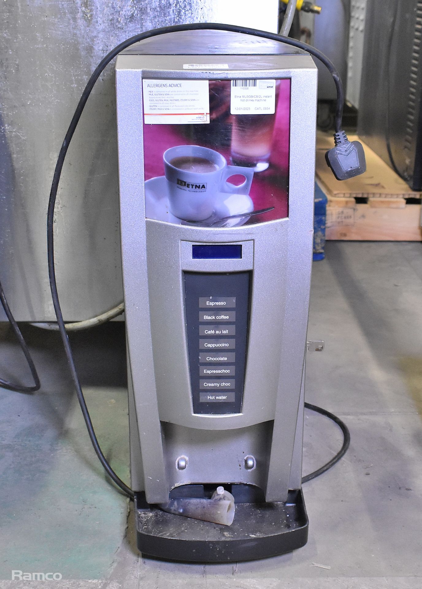 Etna MU3GB/CS/2L instant hot drinks machine