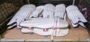 6x Multiple make and size cricket pads