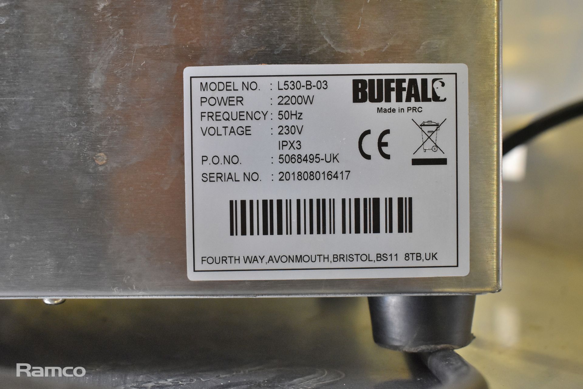 Buffalo L530-B-03 panini grill - Image 4 of 5