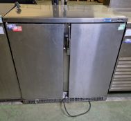 Precision BBS900 stainless steel double door fridge - 900mm W