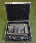 Soundcraft Spirit E6 6 channel audio mixer in flight case