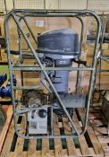 Mariner 20, 20Hp Outboard motor Serial no OC195424 in travel cage with Barrus 5L fuel tank