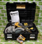 DeWalt DCG405 cordless angle grinder in case - includes battery, charger and accessories