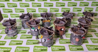10x Coleman mini dual fuel stoves - see pictures for models