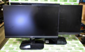 Acer K242HL 24 inch LCD monitor, 2x Acer KA242Y 24 inch LCD monitors