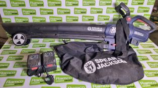 Spear & Jackson S36BVL cordless garden blower and vacuum with batteries and charger