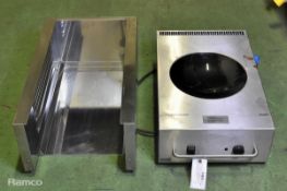 Rieber Varithek 3500 table top induction wok with AST or EST carrier / serving system