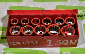 1/2 inch drive socket set - 11mm to 21mm