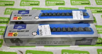 2x Hyperion 10pc impact socket sets 1/2 drive