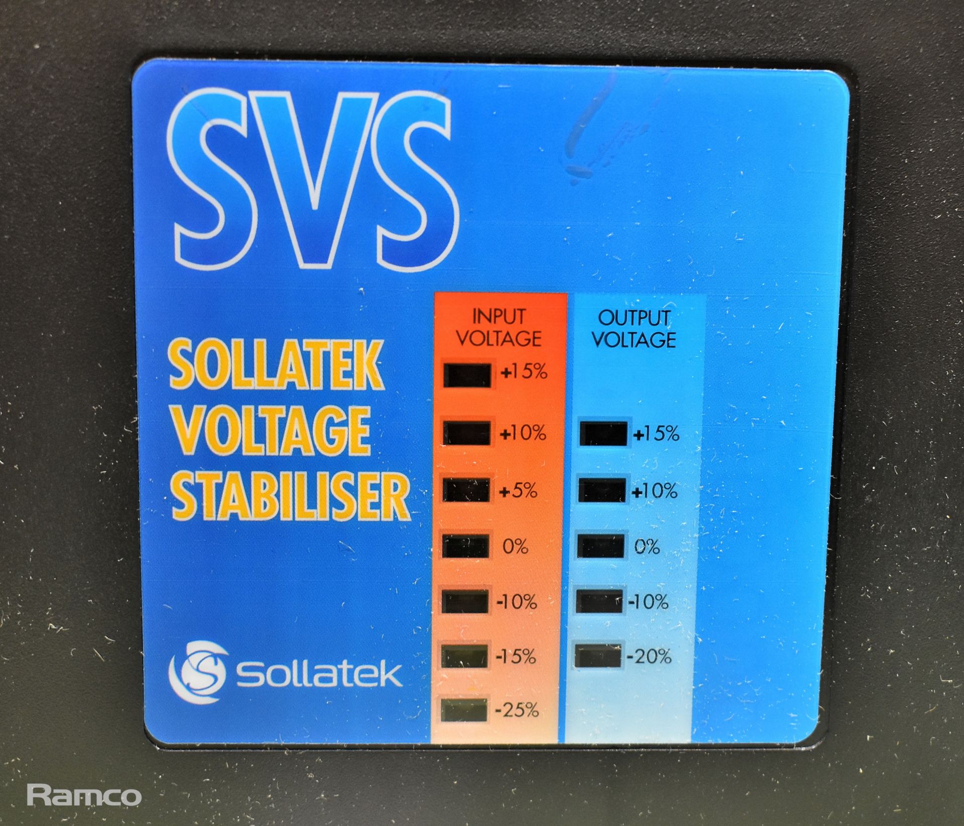 Voltright Sollatek voltage stabiliser - Image 3 of 10