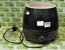Atosa black 10L soup kettle (no lid)