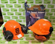 2x Husqvarna Pro Forest helmets - used