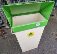 Metal recycling bin - 40 x 20 x 107cm