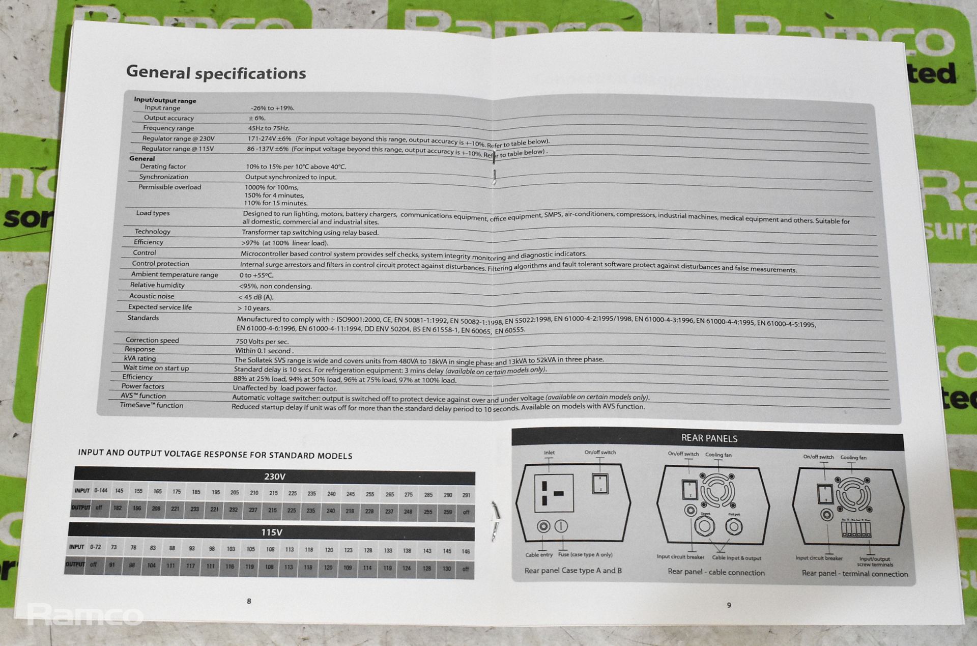 Voltright Sollatek voltage stabiliser - Image 10 of 10