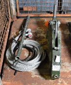 Tirfor winch T35 - 3 tonne - with cable reel and handle