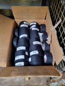 60x rolls of Self Adhesive Fabric Tape Black W 50mm