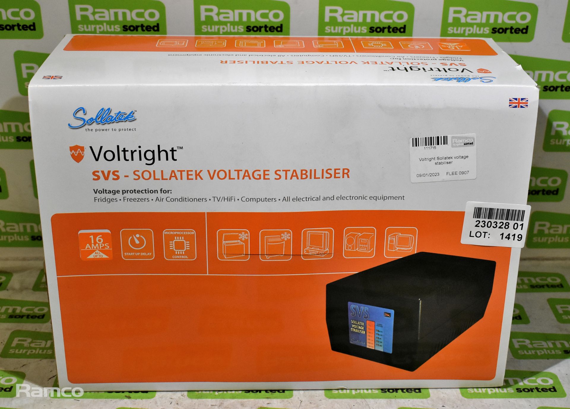 Voltright Sollatek voltage stabiliser - Bild 10 aus 10