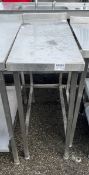 Stainless steel preparation table - 91 x 40 x 96cm