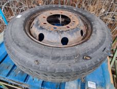 Continental Radial GS tire on steel wheel 9R 22.5