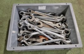 Multiple hand tool, imperial spanners, drill bits