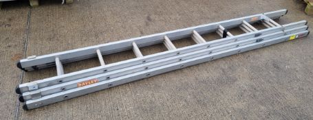 Bayley 3 section ladder - 8 rungs per section - L 2760mm