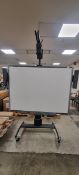 Smart Technologies Inc SB680 interactive smart board on mobile stand with projector mount