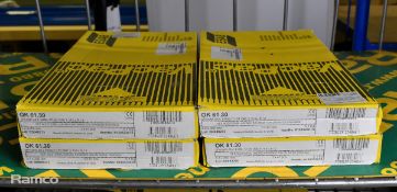 4x boxes of ESAB rod welding electrode 3.25mm Chrome / Nickel - 3 packs per box