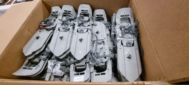Grey plastic snowshoes - approx 40 pairs